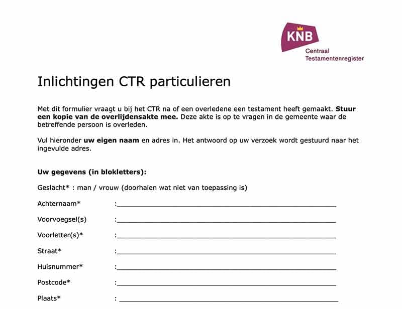 Opvragen testament nu ook mogelijk bij leven